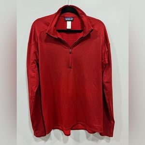 Patagonia lined fleece long sleeve men’s xl red
